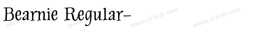 Bearnie Regular字体转换